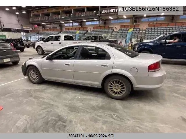 2006 Chrysler Sebring Touring VIN: 1C3EL56R26N186382 Lot: 30047101