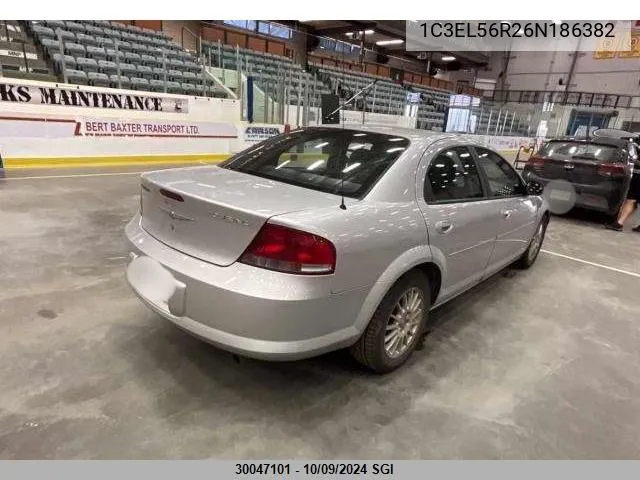 2006 Chrysler Sebring Touring VIN: 1C3EL56R26N186382 Lot: 30047101