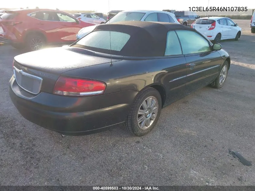 2006 Chrysler Sebring Limited VIN: 1C3EL65R46N107835 Lot: 40599503