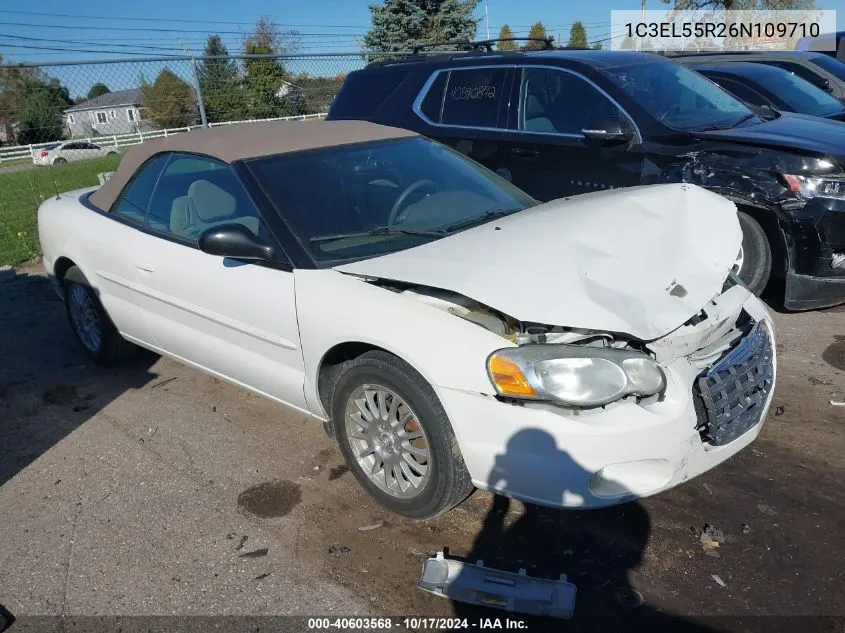 2006 Chrysler Sebring Touring VIN: 1C3EL55R26N109710 Lot: 40603568