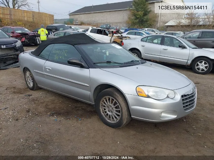 2006 Chrysler Sebring Touring VIN: 1C3EL55R86N154411 Lot: 40707712