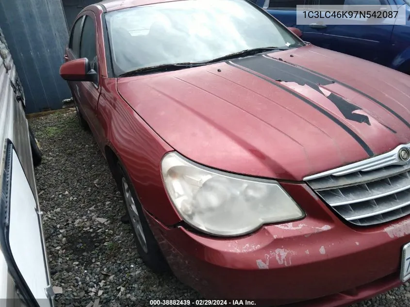 2007 Chrysler Sebring VIN: 1C3LC46K97N542087 Lot: 38882439