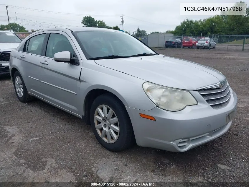 2007 Chrysler Sebring VIN: 1C3LC46K47N517968 Lot: 40015128