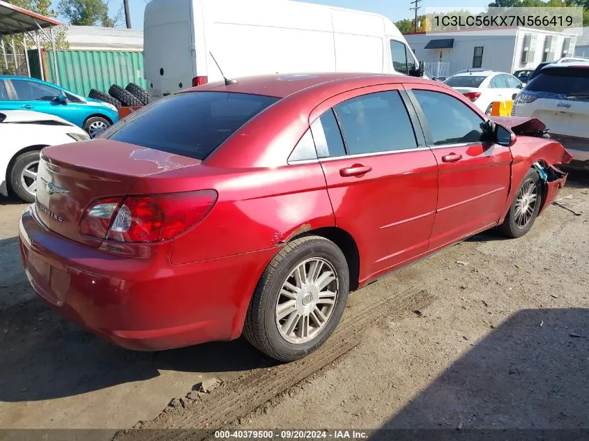 2007 Chrysler Sebring Touring VIN: 1C3LC56KX7N566419 Lot: 40379500