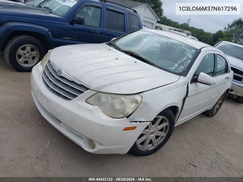 2007 Chrysler Sebring Limited VIN: 1C3LC66M37N617296 Lot: 40432122