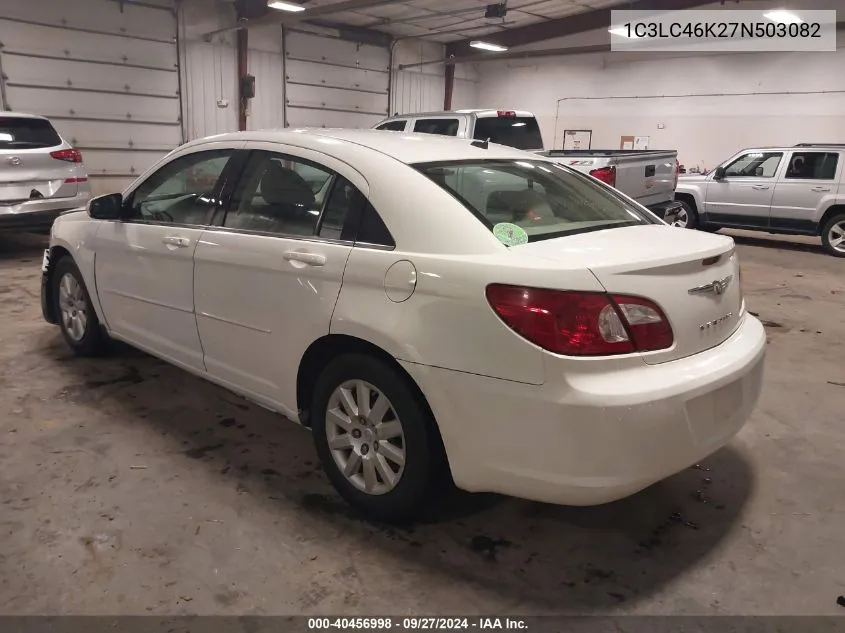 2007 Chrysler Sebring VIN: 1C3LC46K27N503082 Lot: 40456998