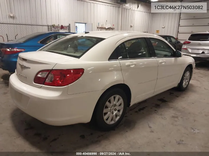 2007 Chrysler Sebring VIN: 1C3LC46K27N503082 Lot: 40456998