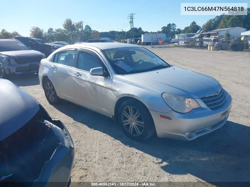 2007 Chrysler Sebring Limited VIN: 1C3LC66M47N564818 Lot: 40562143