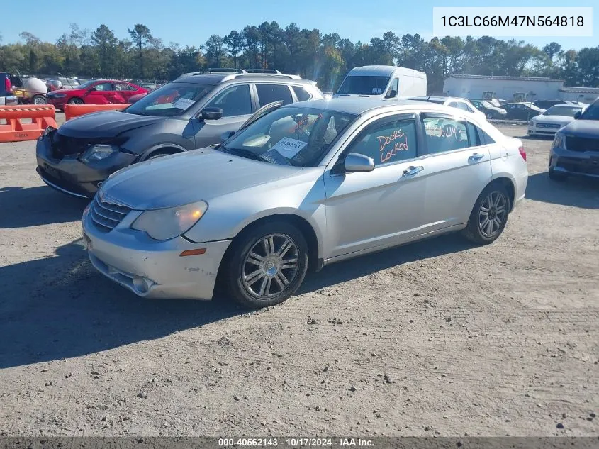 2007 Chrysler Sebring Limited VIN: 1C3LC66M47N564818 Lot: 40562143