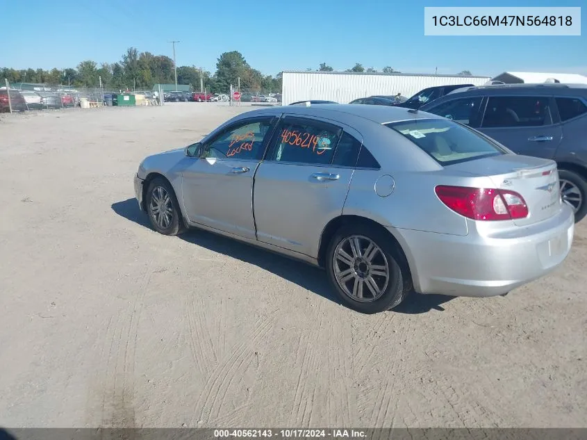 2007 Chrysler Sebring Limited VIN: 1C3LC66M47N564818 Lot: 40562143