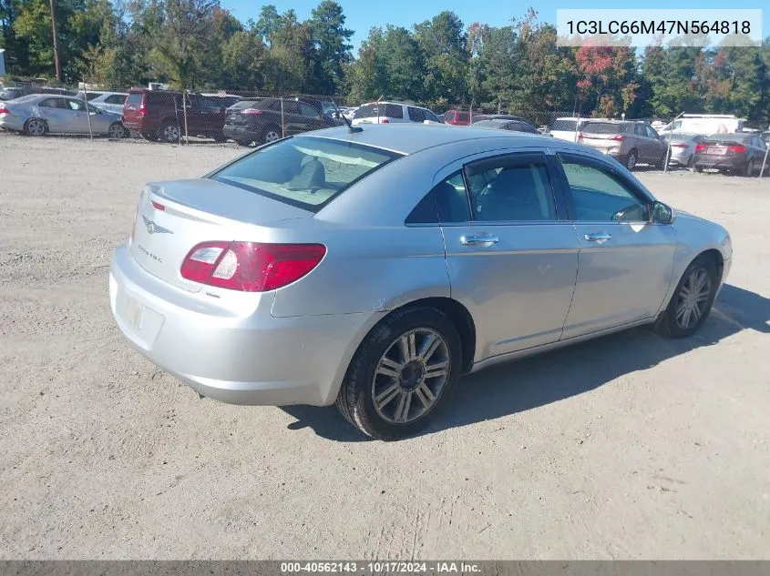 2007 Chrysler Sebring Limited VIN: 1C3LC66M47N564818 Lot: 40562143