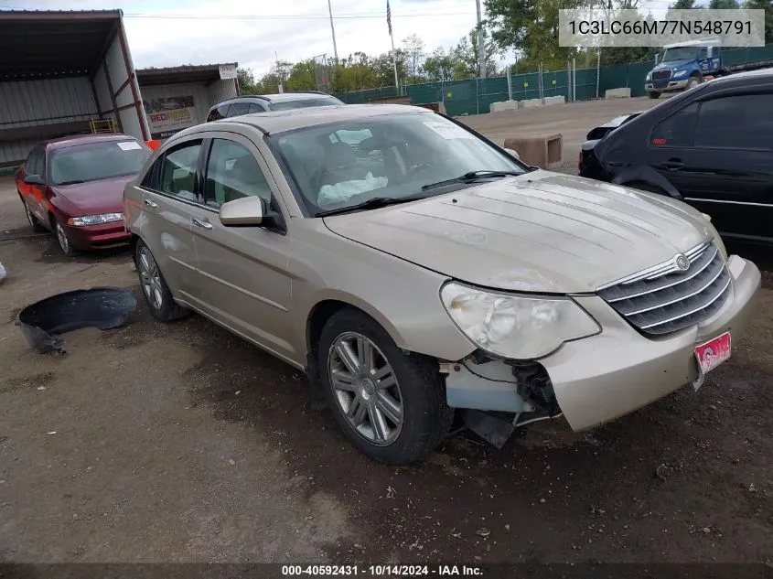 2007 Chrysler Sebring Limited VIN: 1C3LC66M77N548791 Lot: 40592431