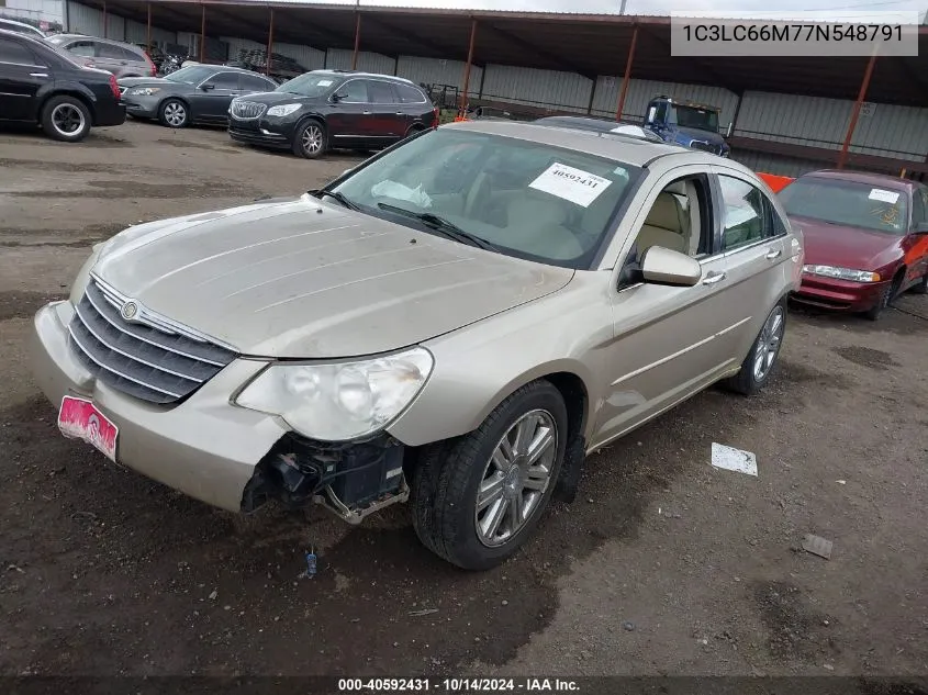 2007 Chrysler Sebring Limited VIN: 1C3LC66M77N548791 Lot: 40592431