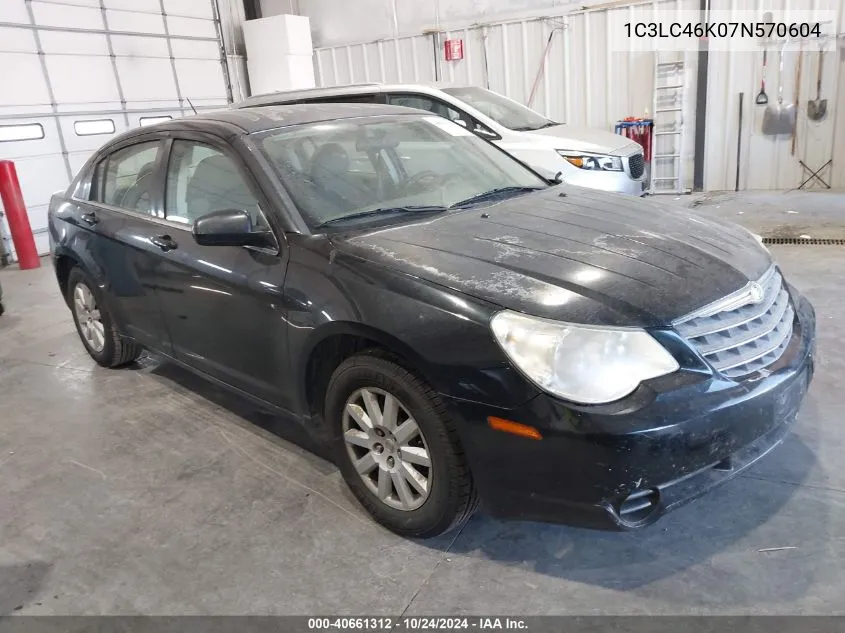 2007 Chrysler Sebring VIN: 1C3LC46K07N570604 Lot: 40661312