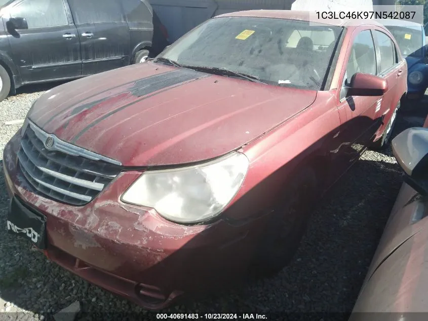 2007 Chrysler Sebring VIN: 1C3LC46K97N542087 Lot: 40691483