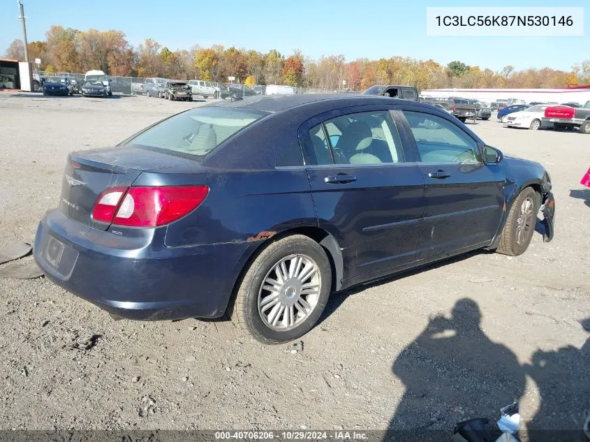 2007 Chrysler Sebring Touring VIN: 1C3LC56K87N530146 Lot: 40706206