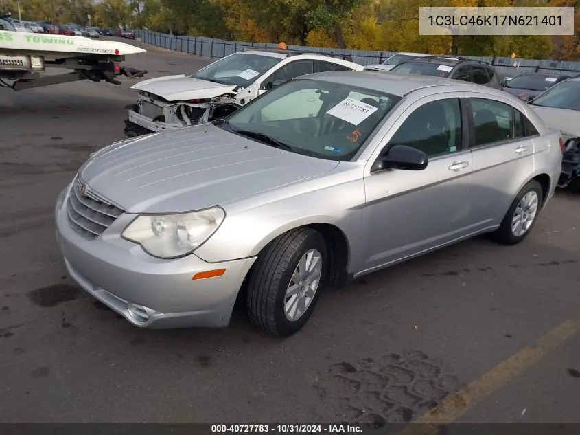 2007 Chrysler Sebring VIN: 1C3LC46K17N621401 Lot: 40727783