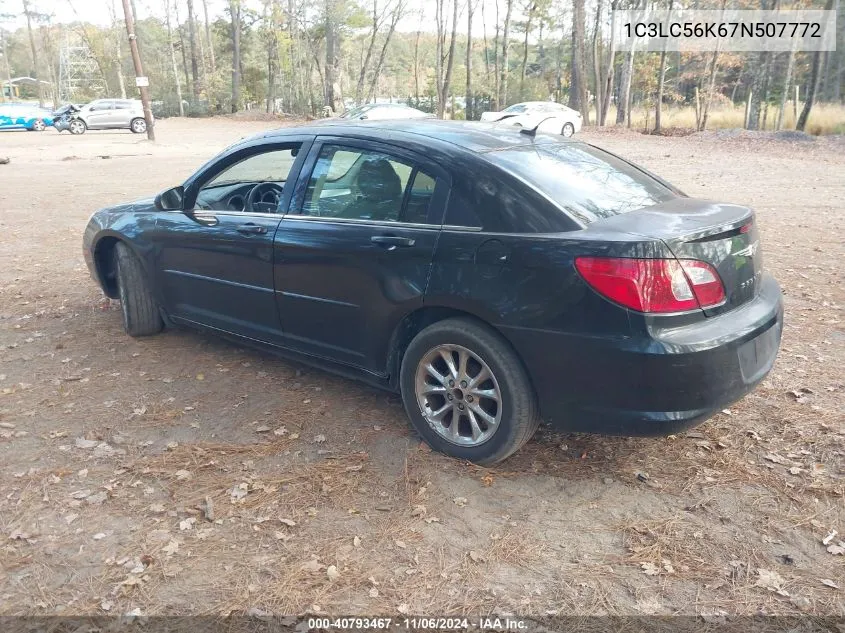 2007 Chrysler Sebring Touring VIN: 1C3LC56K67N507772 Lot: 40793467