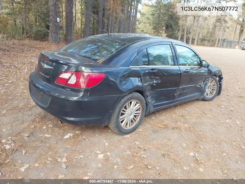 2007 Chrysler Sebring Touring VIN: 1C3LC56K67N507772 Lot: 40793467