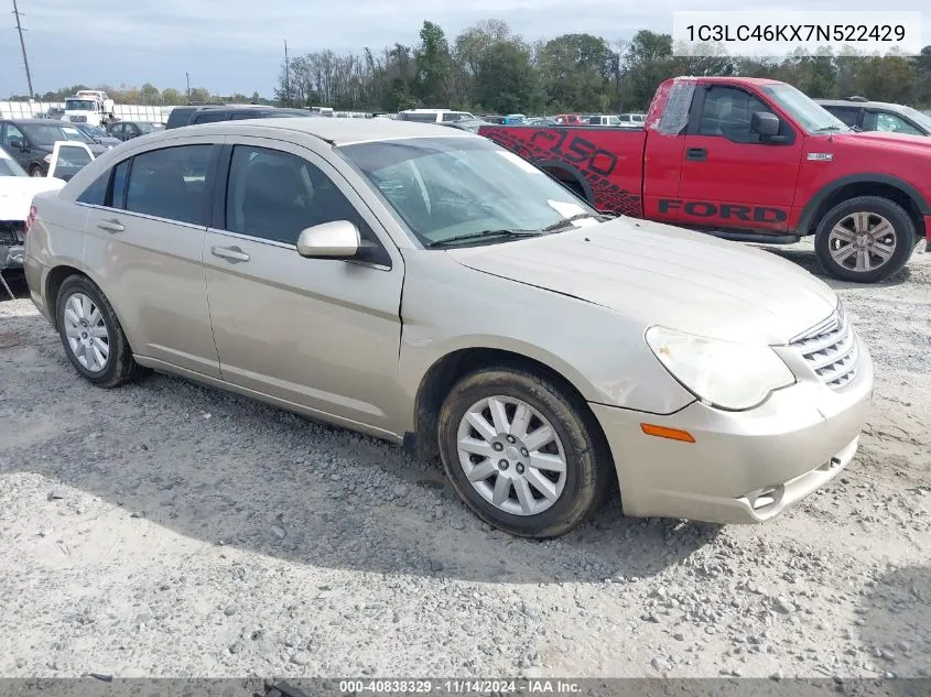 2007 Chrysler Sebring VIN: 1C3LC46KX7N522429 Lot: 40838329