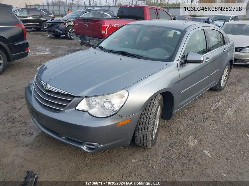 2008 Chrysler Sebring Lx VIN: 1C3LC46K08N282728 Lot: 12136671