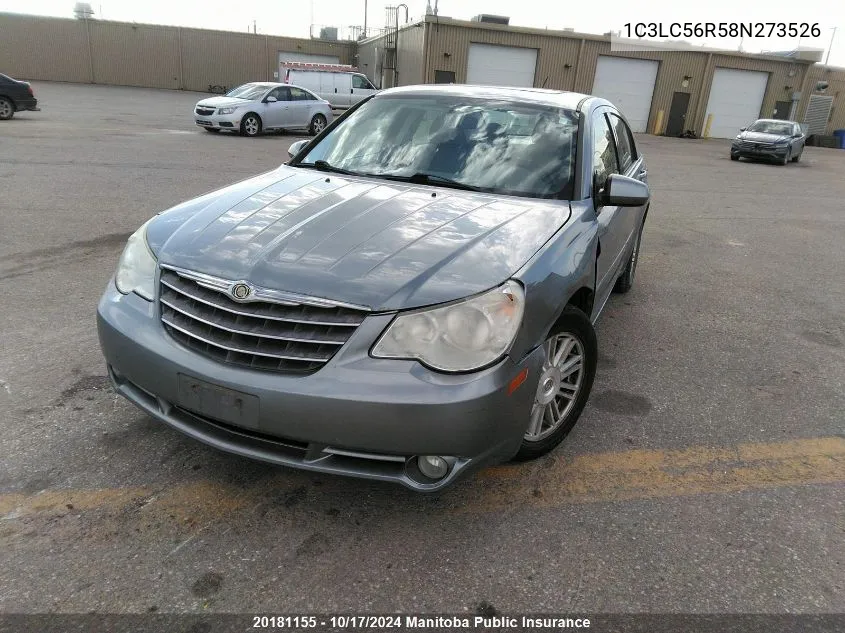 2008 Chrysler Sebring Touring VIN: 1C3LC56R58N273526 Lot: 20181155