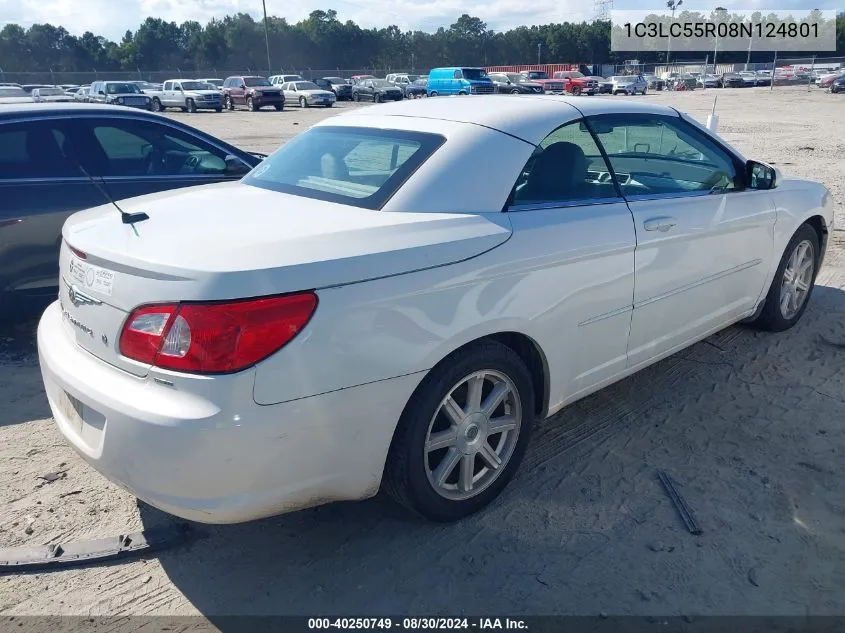 2008 Chrysler Sebring Touring VIN: 1C3LC55R08N124801 Lot: 40250749