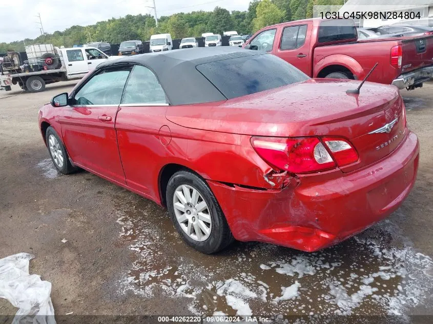 2008 Chrysler Sebring Lx VIN: 1C3LC45K98N284804 Lot: 40262220