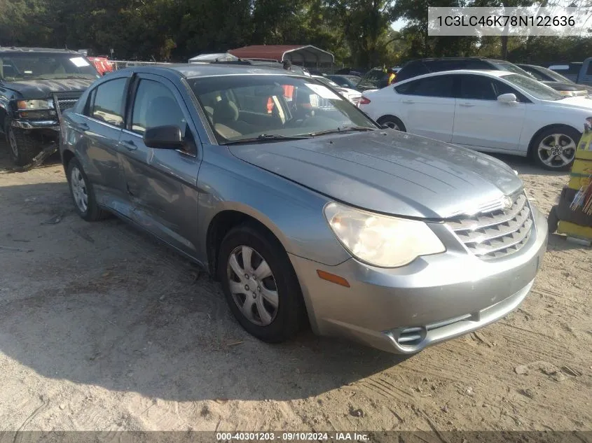 2008 Chrysler Sebring Lx VIN: 1C3LC46K78N122636 Lot: 40301203