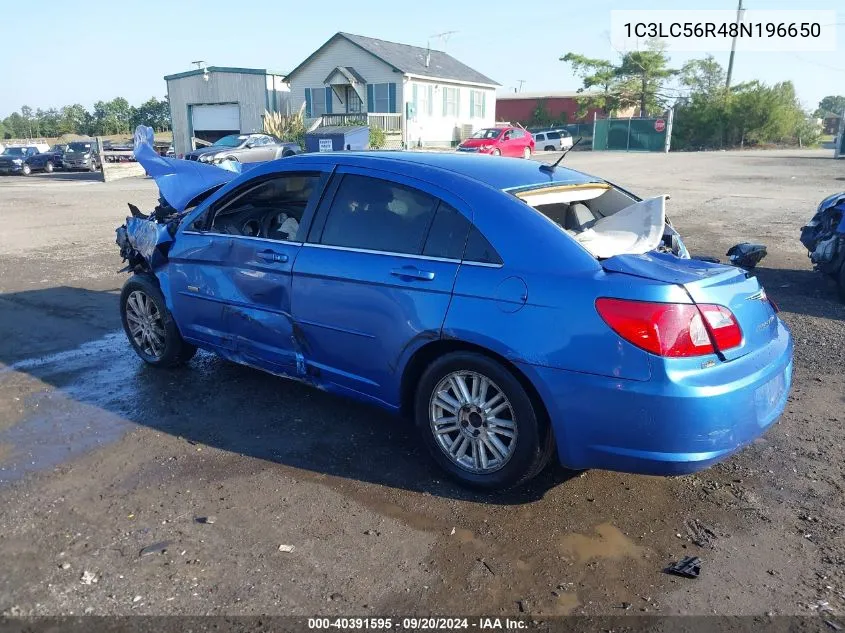 2008 Chrysler Sebring Touring VIN: 1C3LC56R48N196650 Lot: 40391595