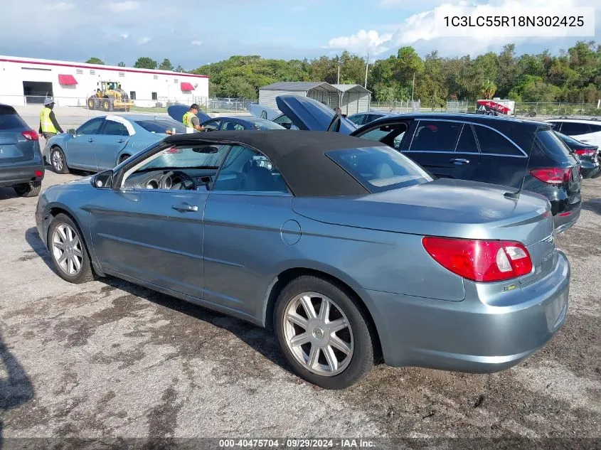 2008 Chrysler Sebring Touring VIN: 1C3LC55R18N302425 Lot: 40475704