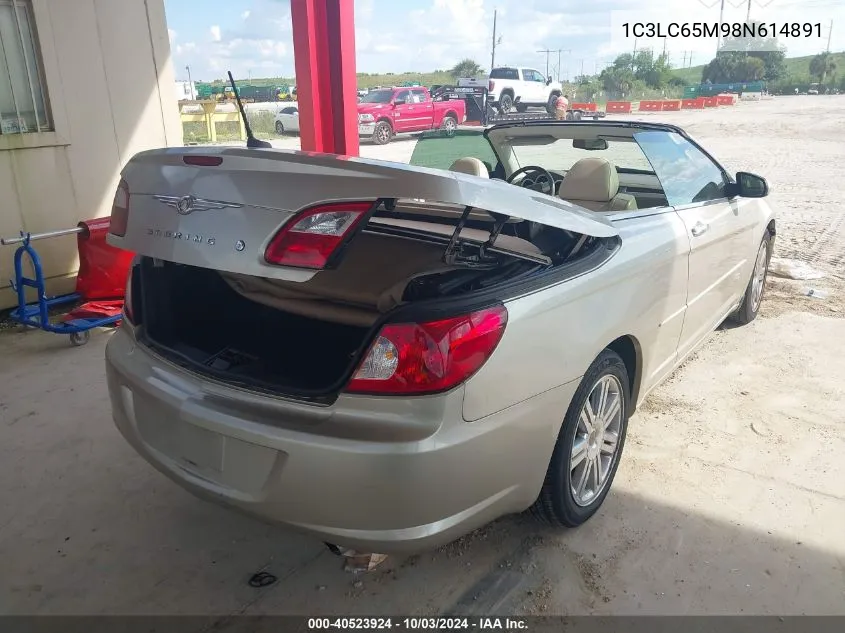 2008 Chrysler Sebring Limited VIN: 1C3LC65M98N614891 Lot: 40523924