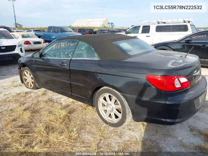 2008 Chrysler Sebring Touring VIN: 1C3LC55R78N222532 Lot: 40542206