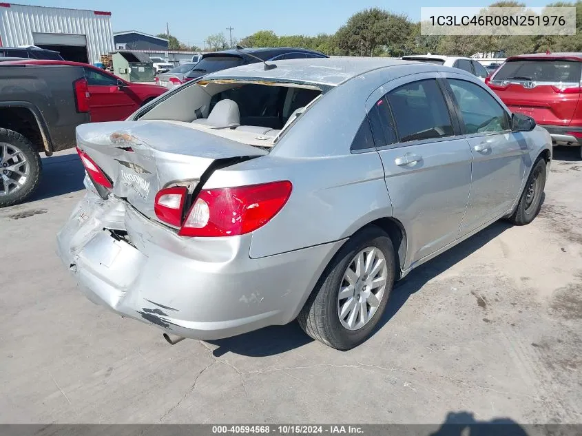 2008 Chrysler Sebring Lx VIN: 1C3LC46R08N251976 Lot: 40594568