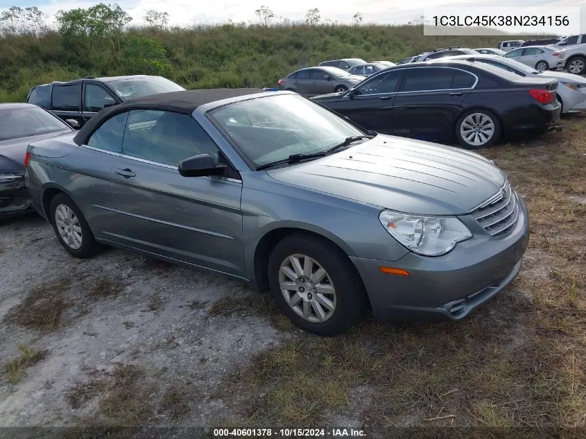 2008 Chrysler Sebring Lx VIN: 1C3LC45K38N234156 Lot: 40601378