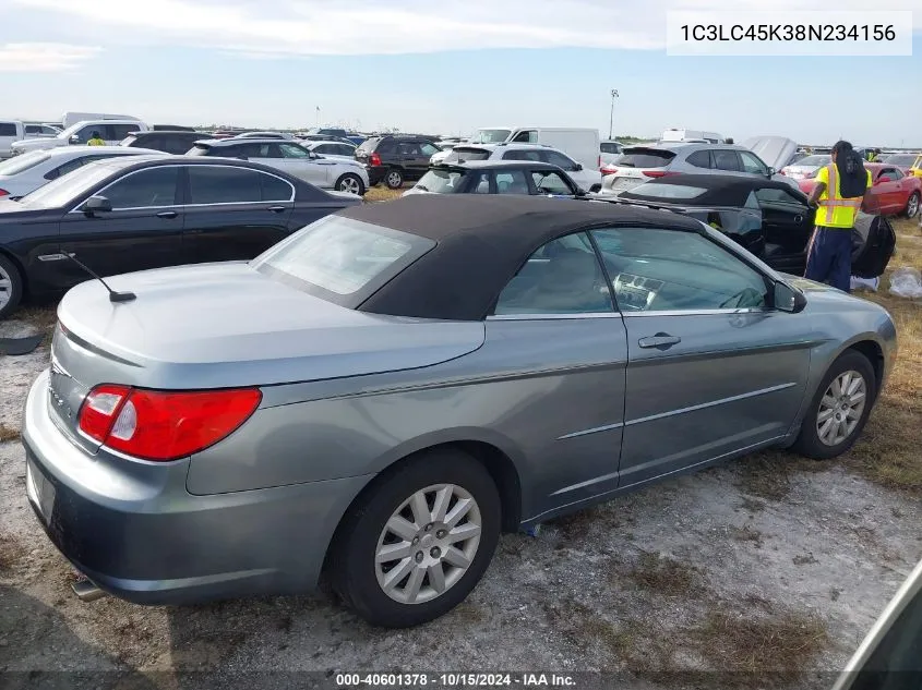 2008 Chrysler Sebring Lx VIN: 1C3LC45K38N234156 Lot: 40601378