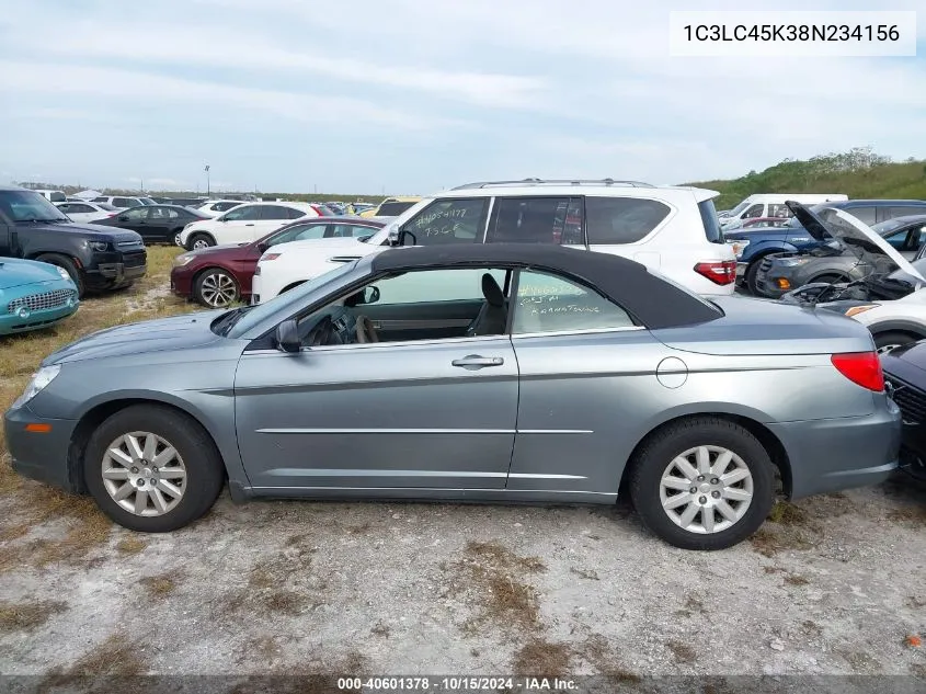 2008 Chrysler Sebring Lx VIN: 1C3LC45K38N234156 Lot: 40601378