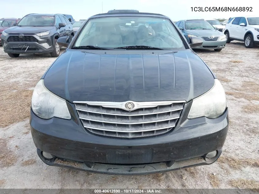 2008 Chrysler Sebring Limited VIN: 1C3LC65M68N668892 Lot: 40612590