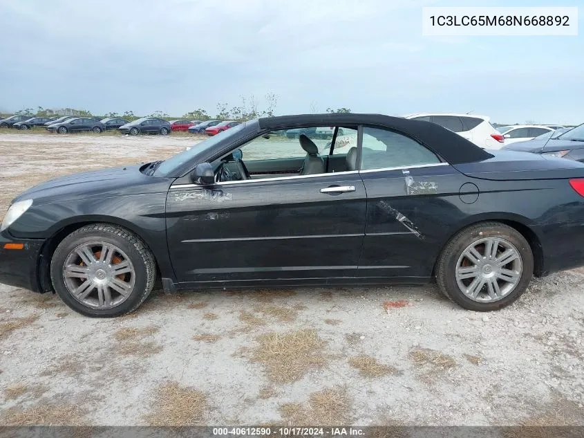 2008 Chrysler Sebring Limited VIN: 1C3LC65M68N668892 Lot: 40612590