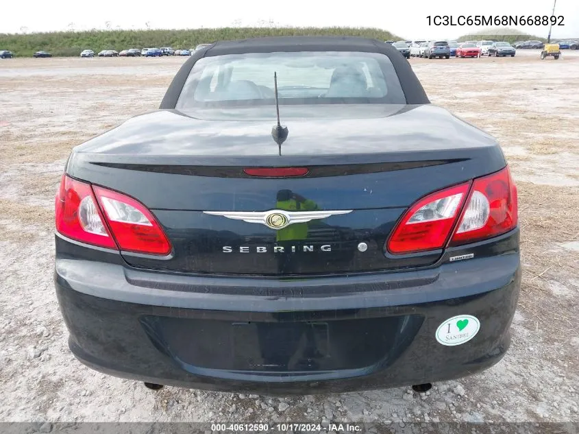 2008 Chrysler Sebring Limited VIN: 1C3LC65M68N668892 Lot: 40612590