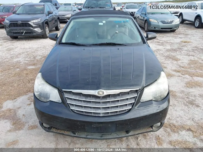 2008 Chrysler Sebring Limited VIN: 1C3LC65M68N668892 Lot: 40612590