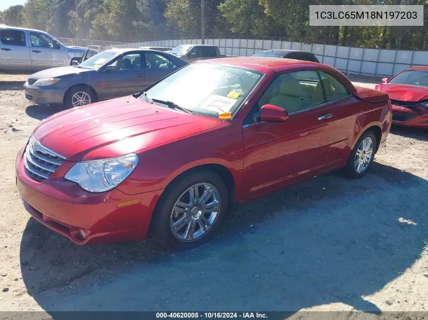 2008 Chrysler Sebring Limited VIN: 1C3LC65M18N197203 Lot: 40620005