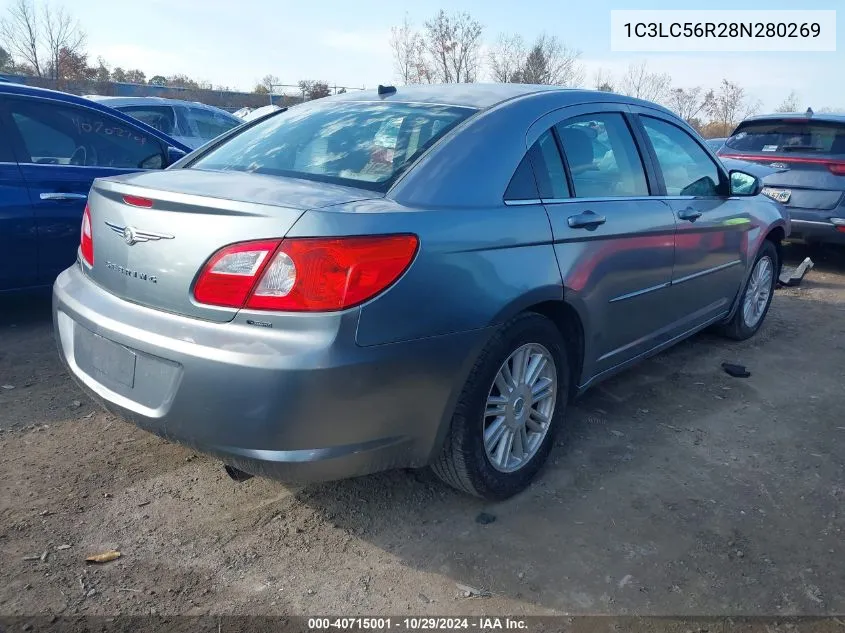 2008 Chrysler Sebring Touring VIN: 1C3LC56R28N280269 Lot: 40715001