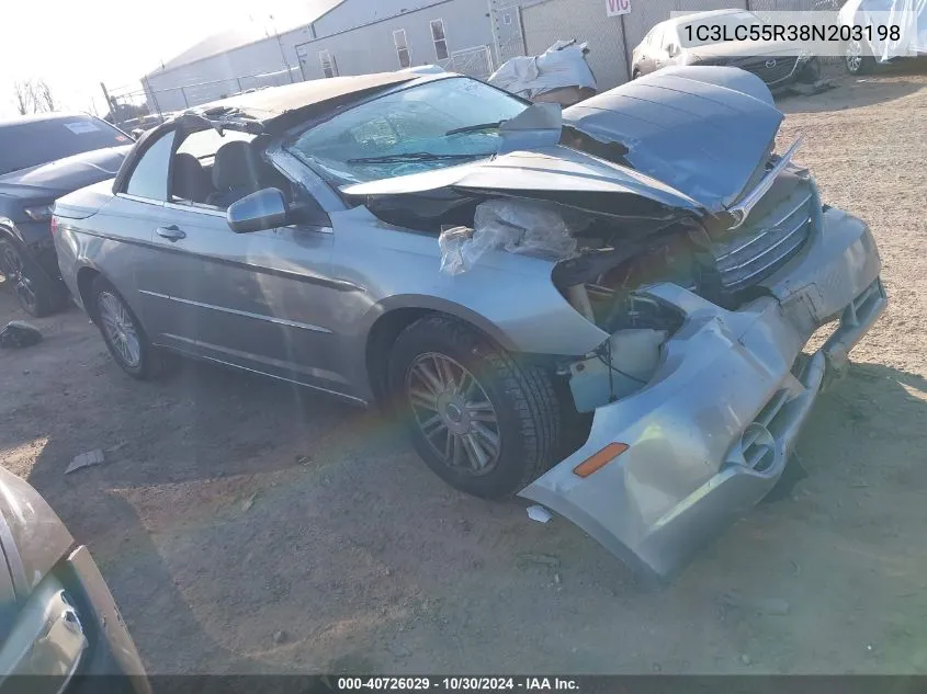 2008 Chrysler Sebring Touring VIN: 1C3LC55R38N203198 Lot: 40726029