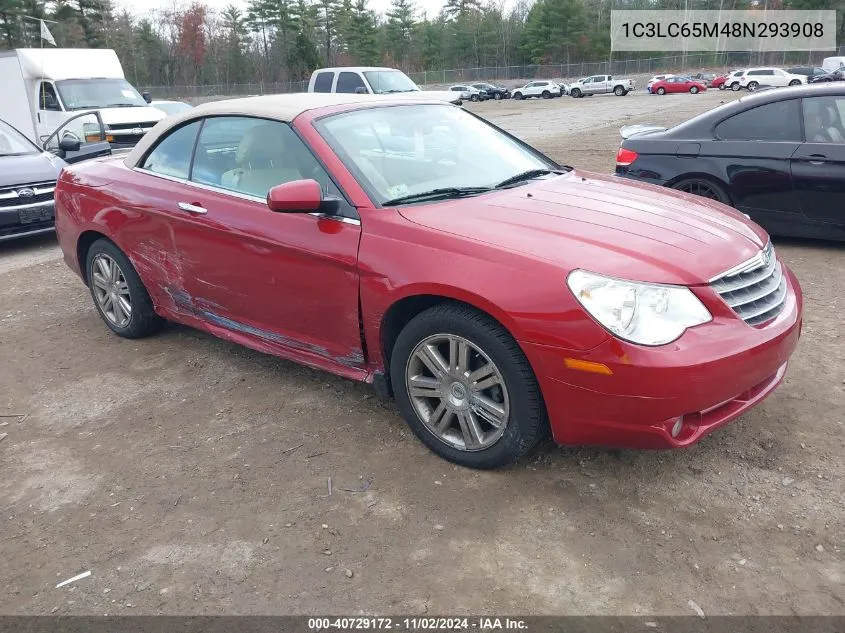 2008 Chrysler Sebring Limited VIN: 1C3LC65M48N293908 Lot: 40729172