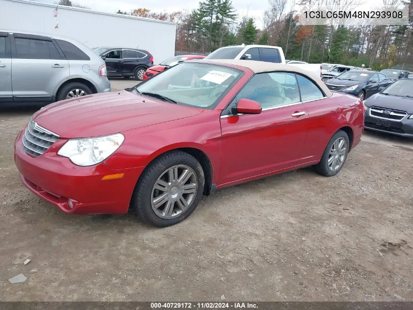 2008 Chrysler Sebring Limited VIN: 1C3LC65M48N293908 Lot: 40729172