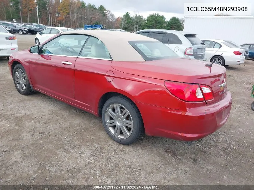 2008 Chrysler Sebring Limited VIN: 1C3LC65M48N293908 Lot: 40729172