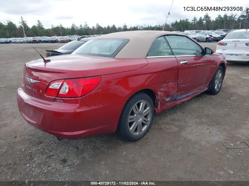 2008 Chrysler Sebring Limited VIN: 1C3LC65M48N293908 Lot: 40729172