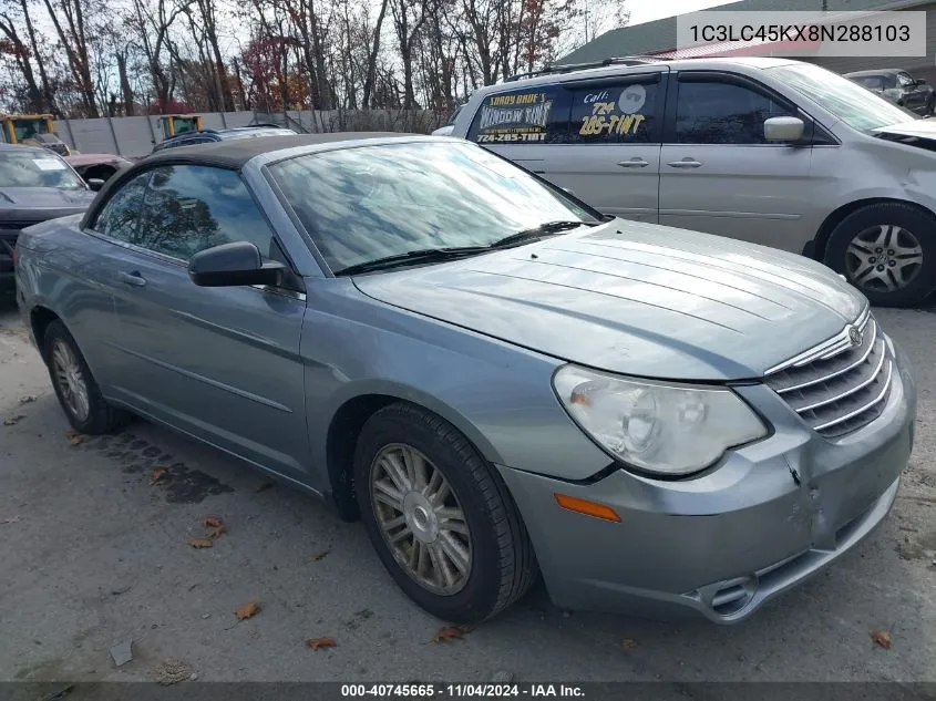 2008 Chrysler Sebring Lx VIN: 1C3LC45KX8N288103 Lot: 40745665