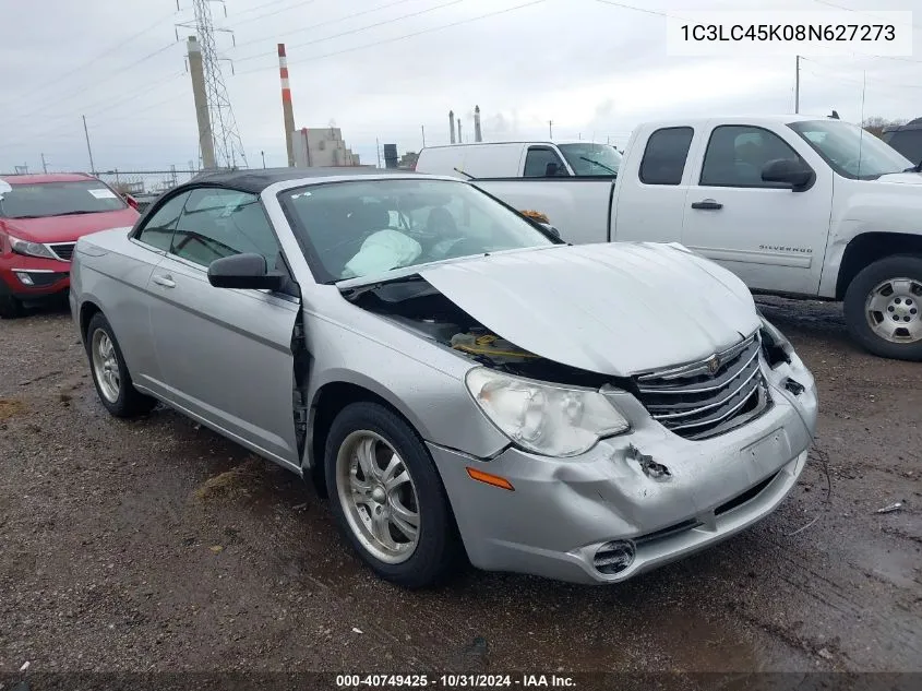 2008 Chrysler Sebring Lx VIN: 1C3LC45K08N627273 Lot: 40749425